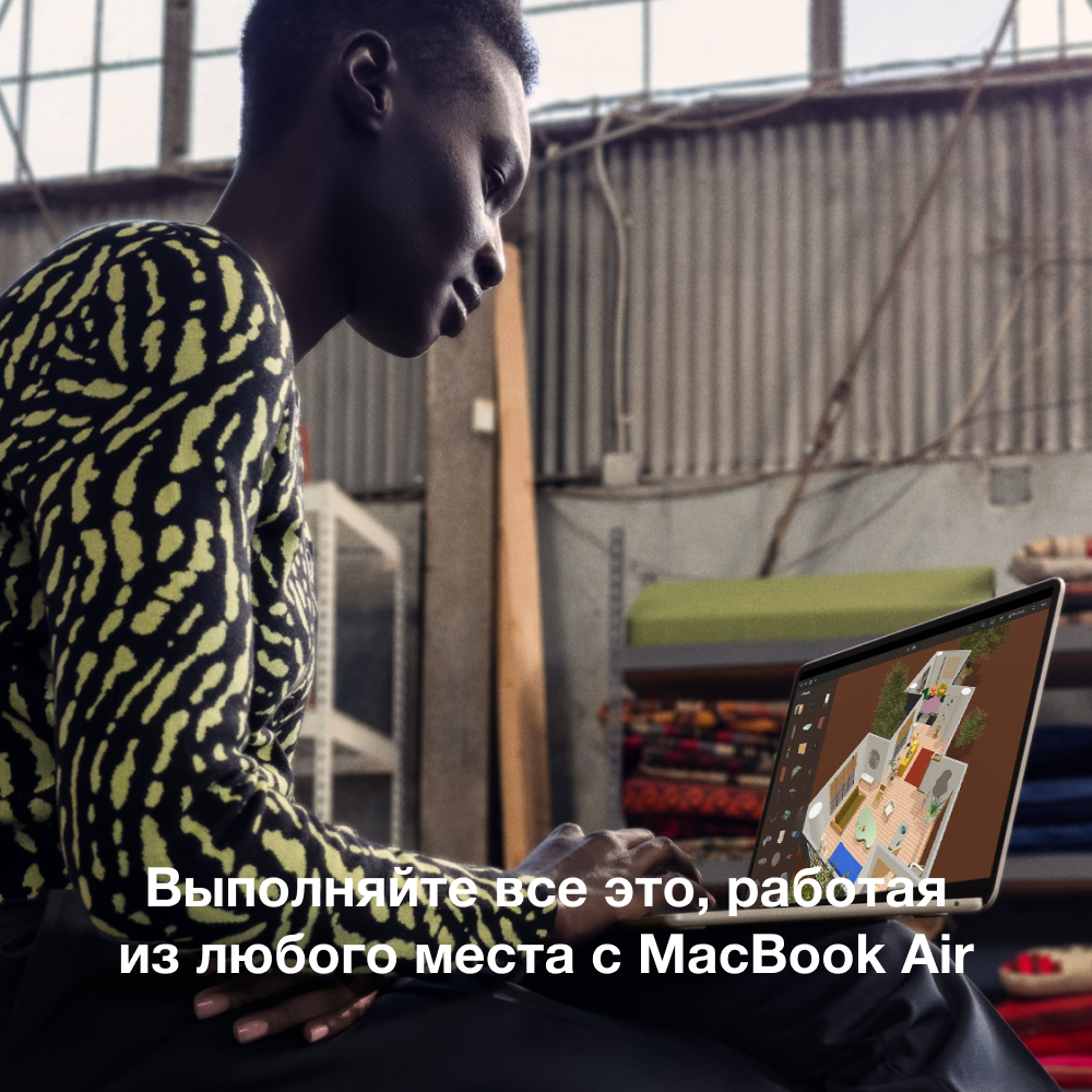 MacBook Air 15 Mid 2023 M2 512 ГБ Темная ночь картинка 5