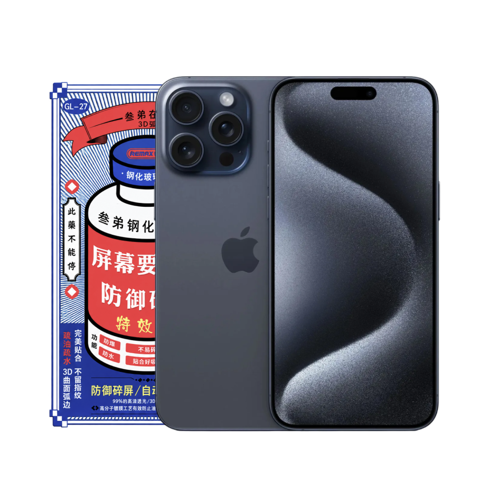 Защитное стекло 3D Remax iPhone 15 Pro картинка 1