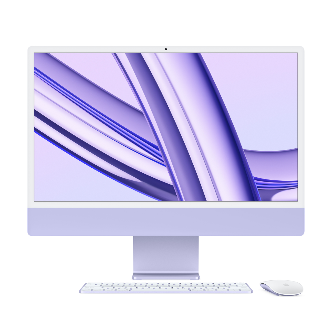 iMac 24 Late 2023 М3 10 ядер 8 ГБ 256 ГБ Фиолетовый картинка 1