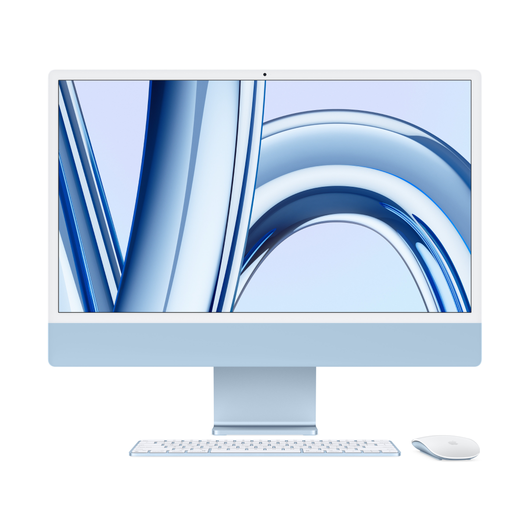 iMac 24 Late 2023 М3 10 ядер 8 ГБ 512 ГБ Голубой картинка 1