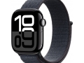 Apple Watch Series 10 46mm Jet Black Aluminum Case with Black Sport Band слайд 1