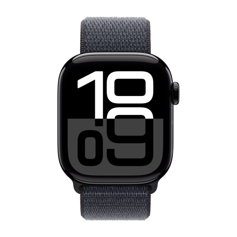 Apple Watch Series 10 46mm Jet Black Aluminum Case with Black Sport Band картинка 3