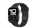 Apple Watch Series 10 42mm Jet Black Aluminum Case with Black Sport Band слайд 1