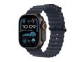 Apple Watch Ultra 2 Black Titanium Case with Navy Ocean Band слайд 1