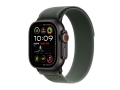 Apple Watch Ultra 2 Black Titanium Case with Green Trail Loop size M/L слайд 1