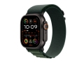 Apple Watch Ultra 2 Black Titanium Case with Dark Green Alpine Loop size L слайд 1