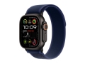 Apple Watch Ultra 2 Black Titanium Case with Blue Trail Loop size M/L слайд 1