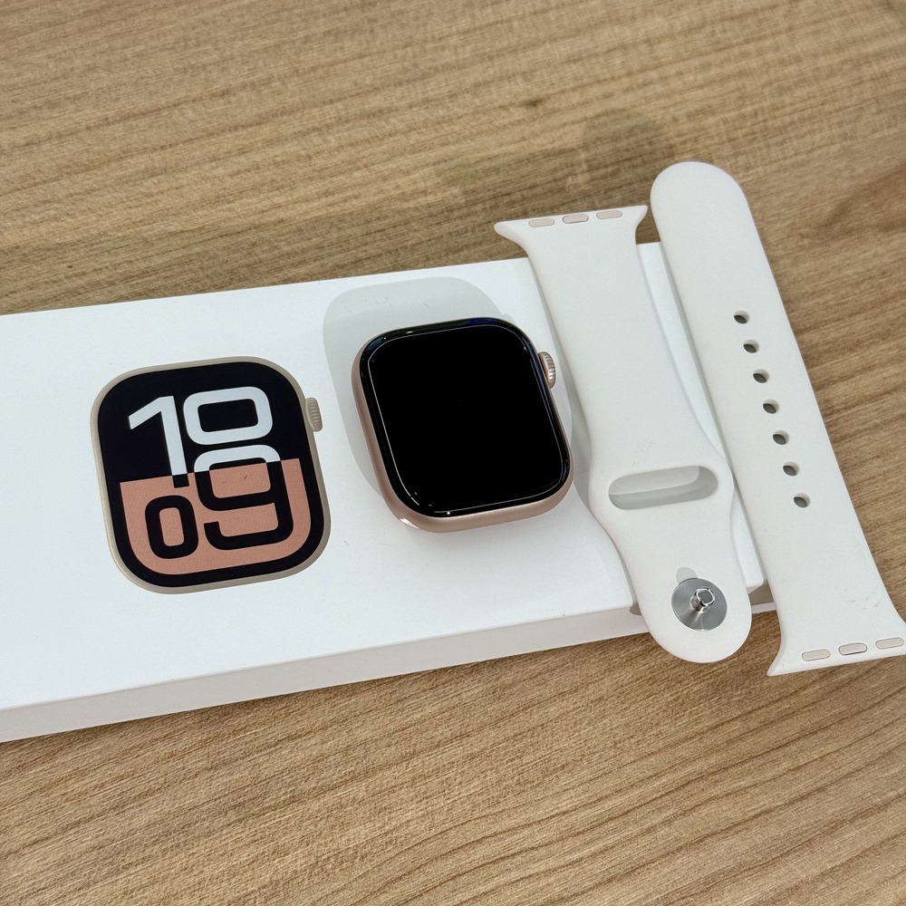 Apple Watch Series 10 46mm Rose Gold Aluminum Case with Light Blush Sport Band (M/L) картинка 1