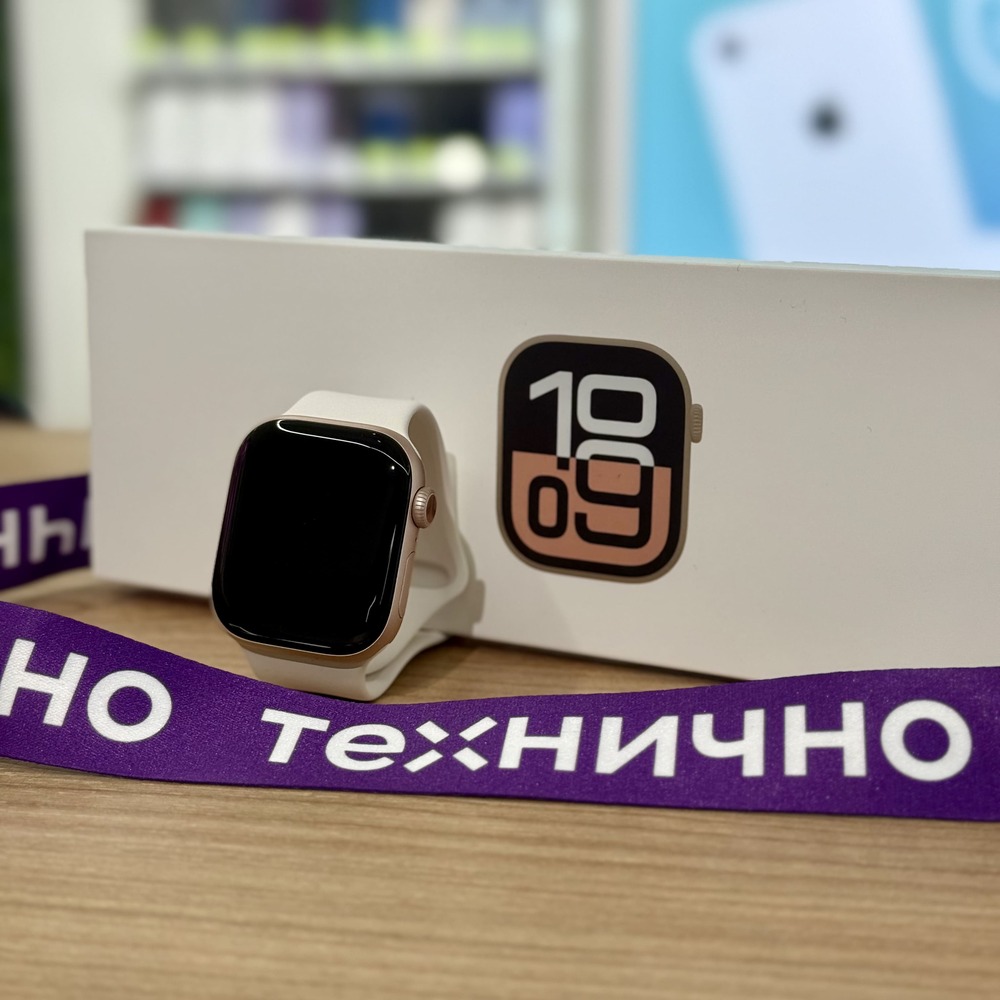 Apple Watch Series 10 46mm Rose Gold Aluminum Case with Light Blush Sport Band (M/L) картинка 7