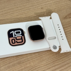 Apple Watch Series 10 46mm Rose Gold Aluminum Case with Light Blush Sport Band (M/L)
