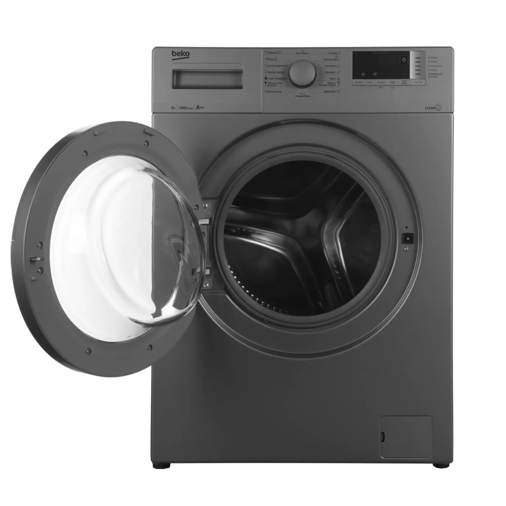 Стиральная машина Beko WSRE6512ZSS серебристый картинка 3