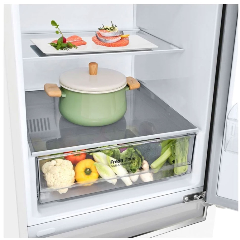 Холодильник LG GC-B459SQCL белый двухкамерный картинка 4