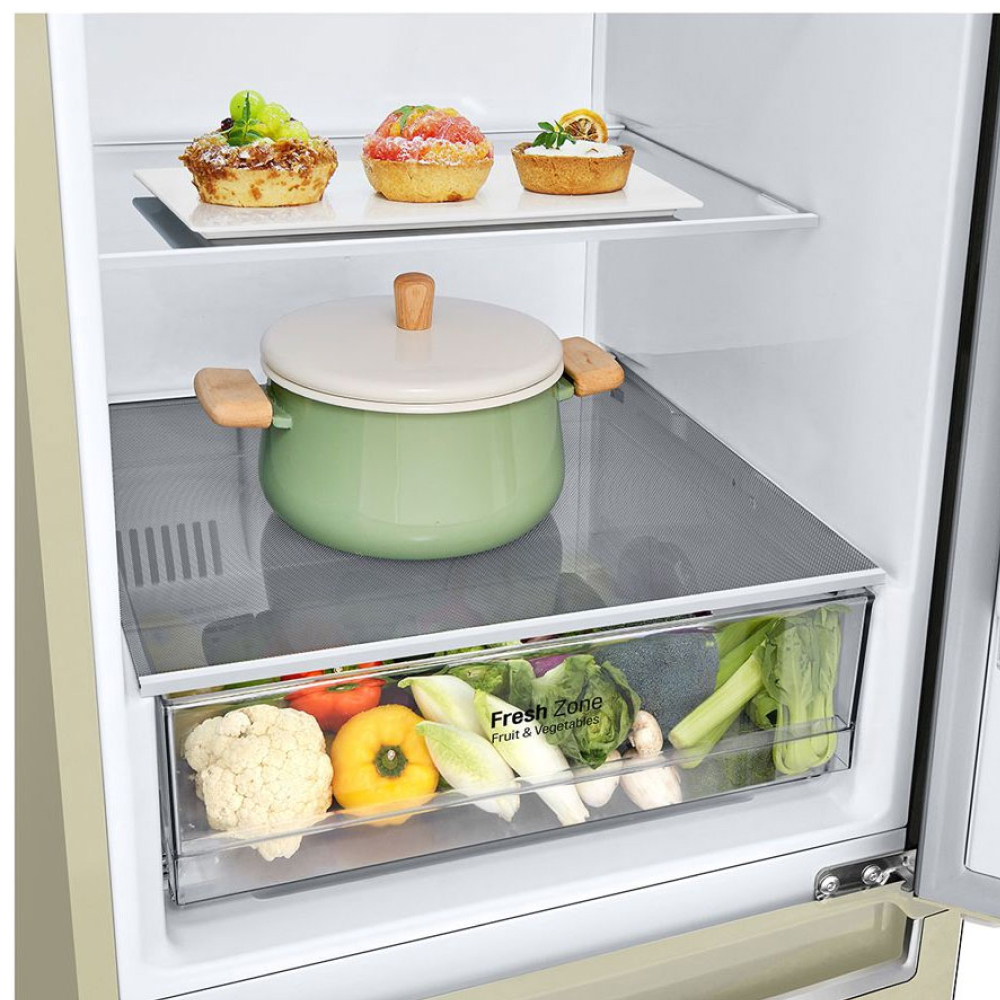 Холодильник LG GC-B509SECL бежевый двухкамерный картинка 4