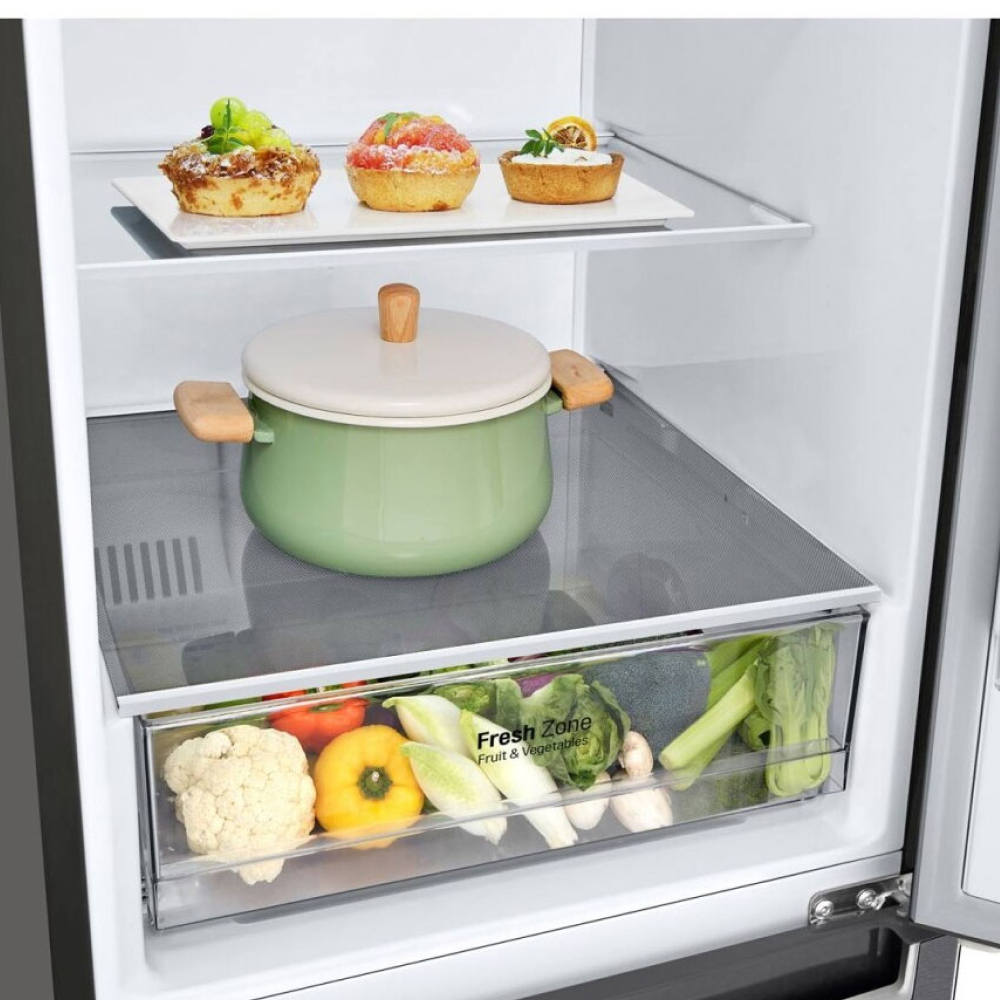 Холодильник LG GC-B509SECL бежевый двухкамерный картинка 3
