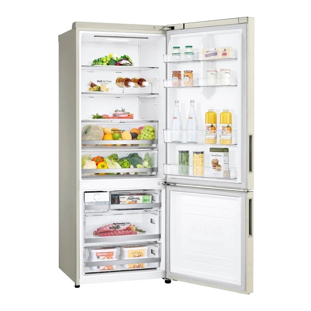 Холодильник LG GN-H702HEHL бежевый двухкамерный картинка 4