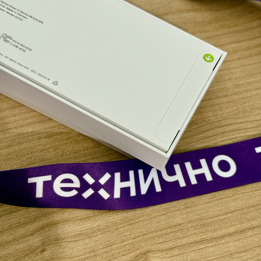 Apple Watch SE (2023) 40mm Silver Aluminum Denim Sport Band (S/M) картинка 9