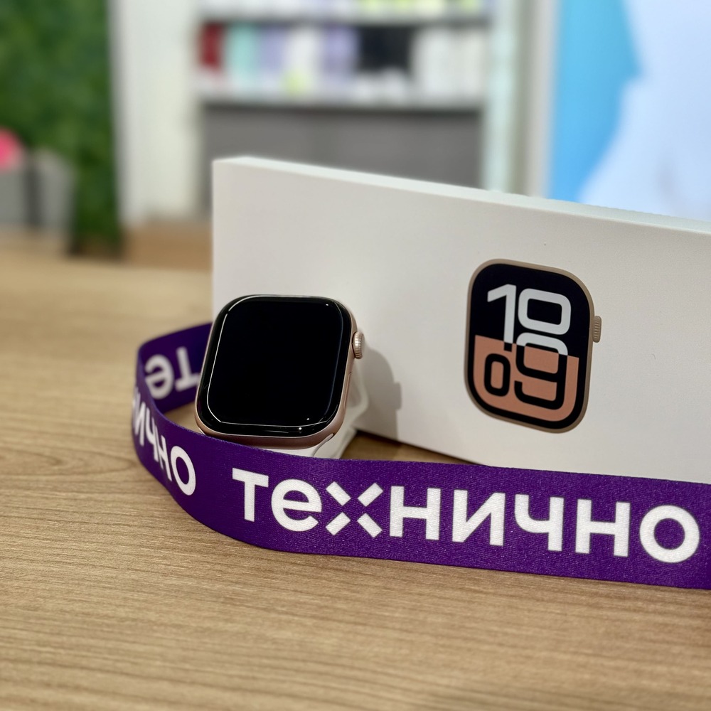 Apple Watch Series 10 42mm Rose Gold Aluminum Case with Light Blush Sport Band (S/M) картинка 7