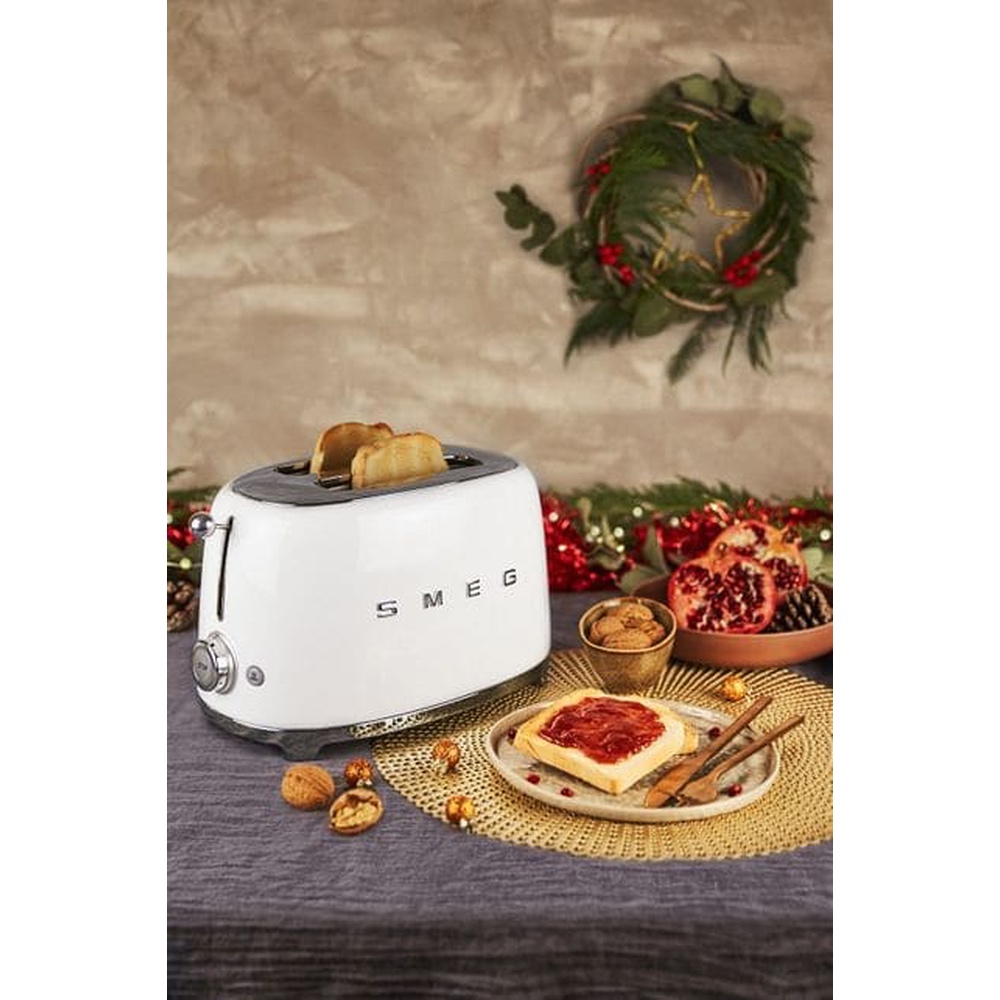 Тостер на 2 ломтика Smeg TSF01WHMEU Белый картинка 11