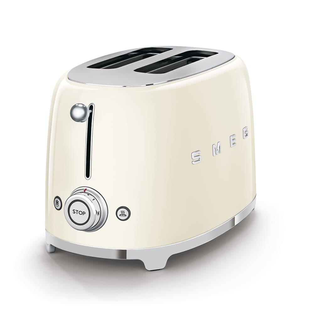 Тостер на 2 ломтика Smeg TSF01CREU Кремовый картинка 7