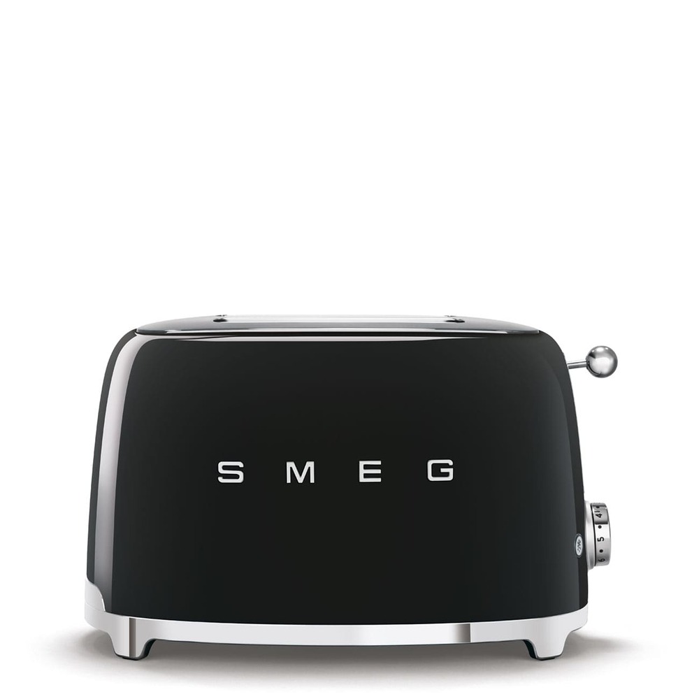 Тостер на 2 ломтика Smeg черный картинка 1