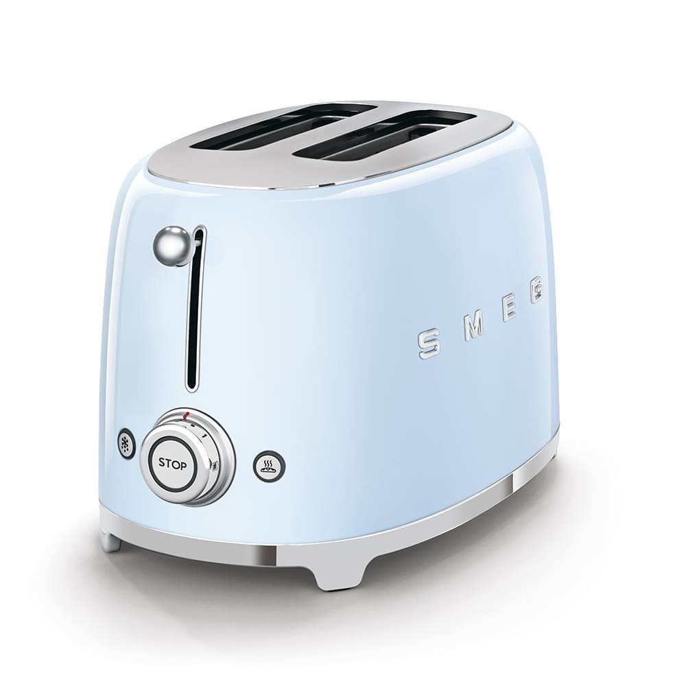 Тостер на 2 ломтика Smeg TSF01PBEU Голубой картинка 7