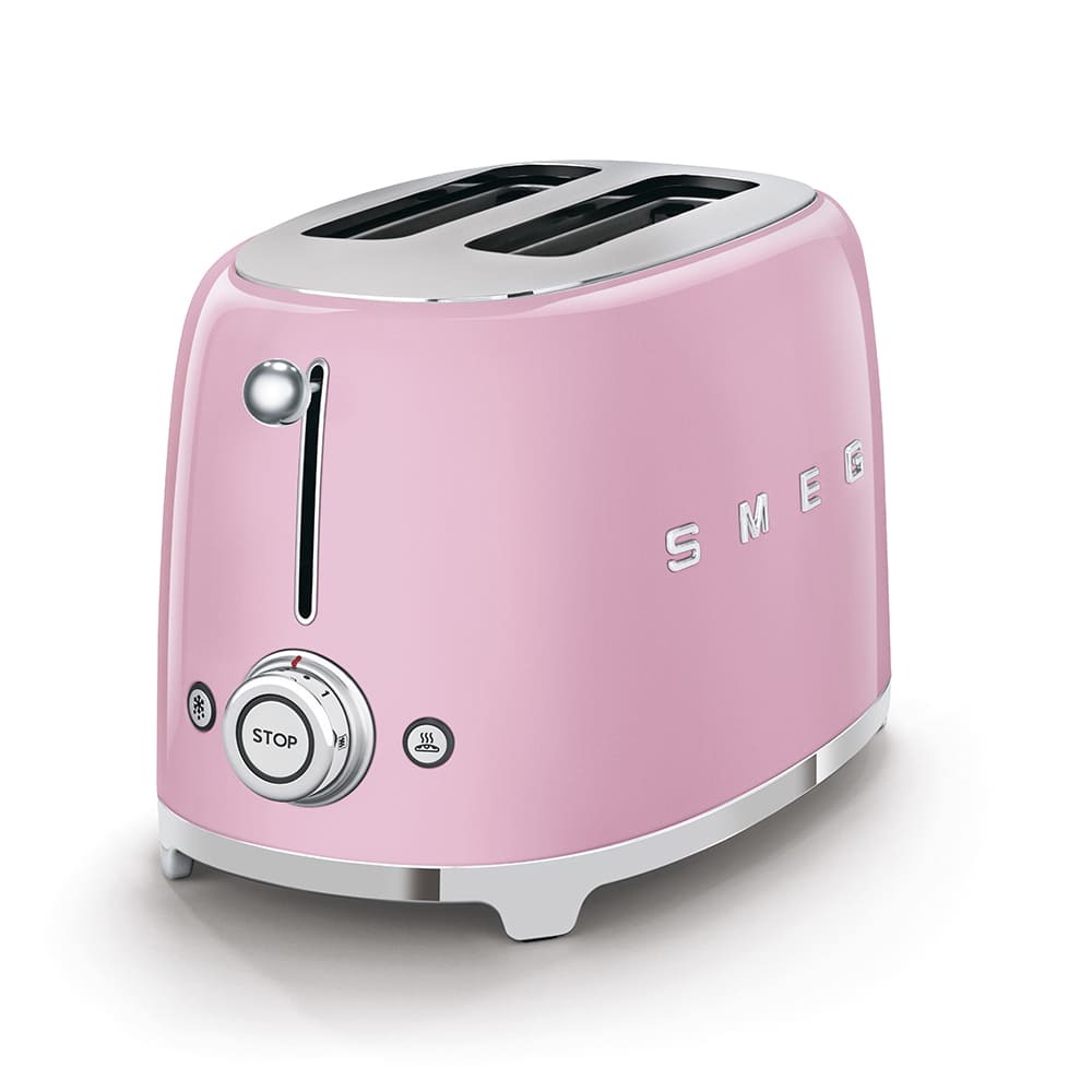 Тостер на 2 ломтика Smeg TSF01PKEU Розовый картинка 7