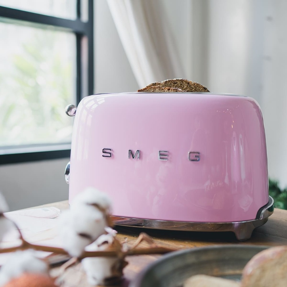 Тостер на 2 ломтика Smeg TSF01PKEU Розовый картинка 11