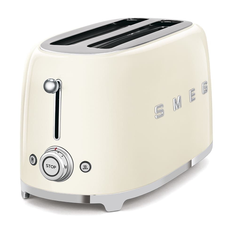 Тостер на 4 ломтика Smeg TSF02CREU Кремовый картинка 7
