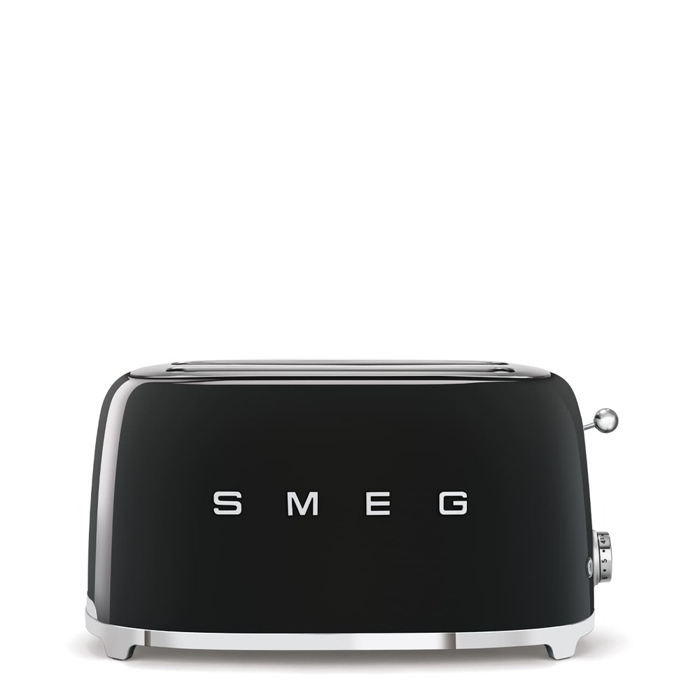 Тостер на 4 ломтика Smeg черный картинка 1