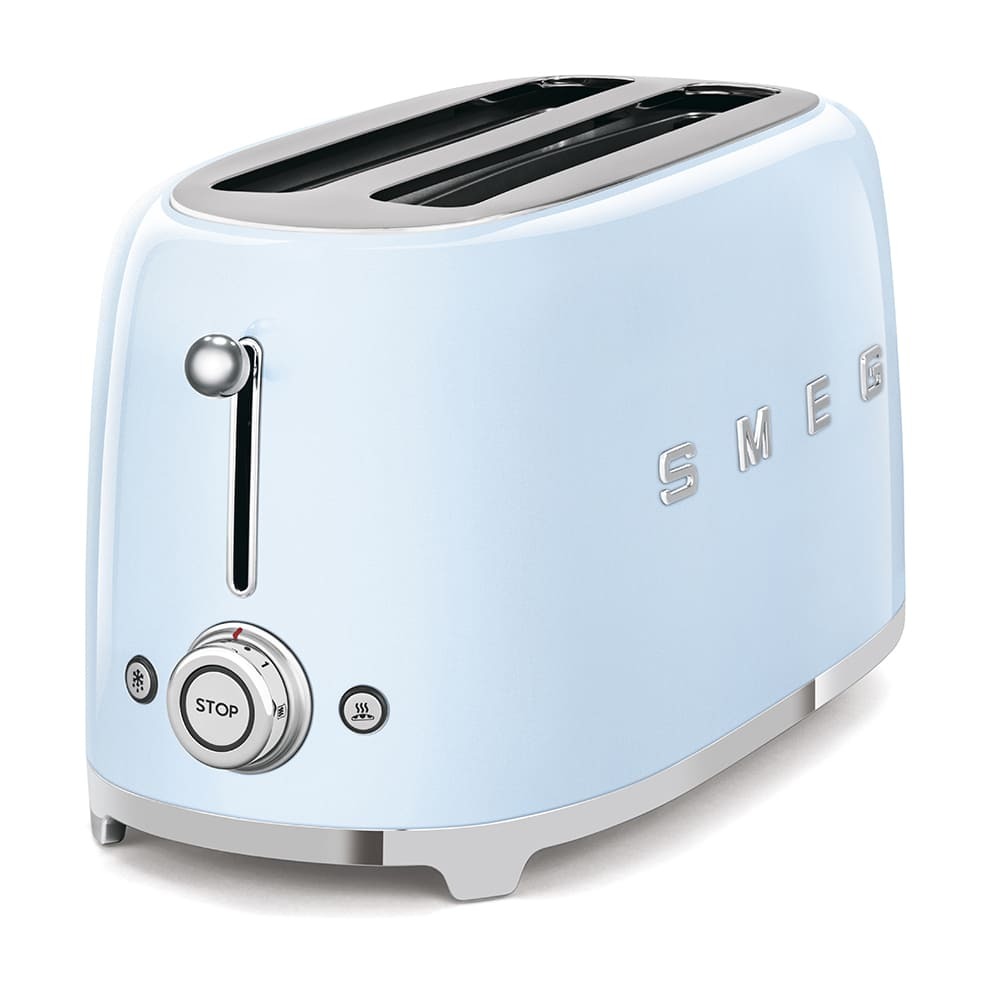 Тостер на 4 ломтика Smeg TSF02PBEU Голубой картинка 7