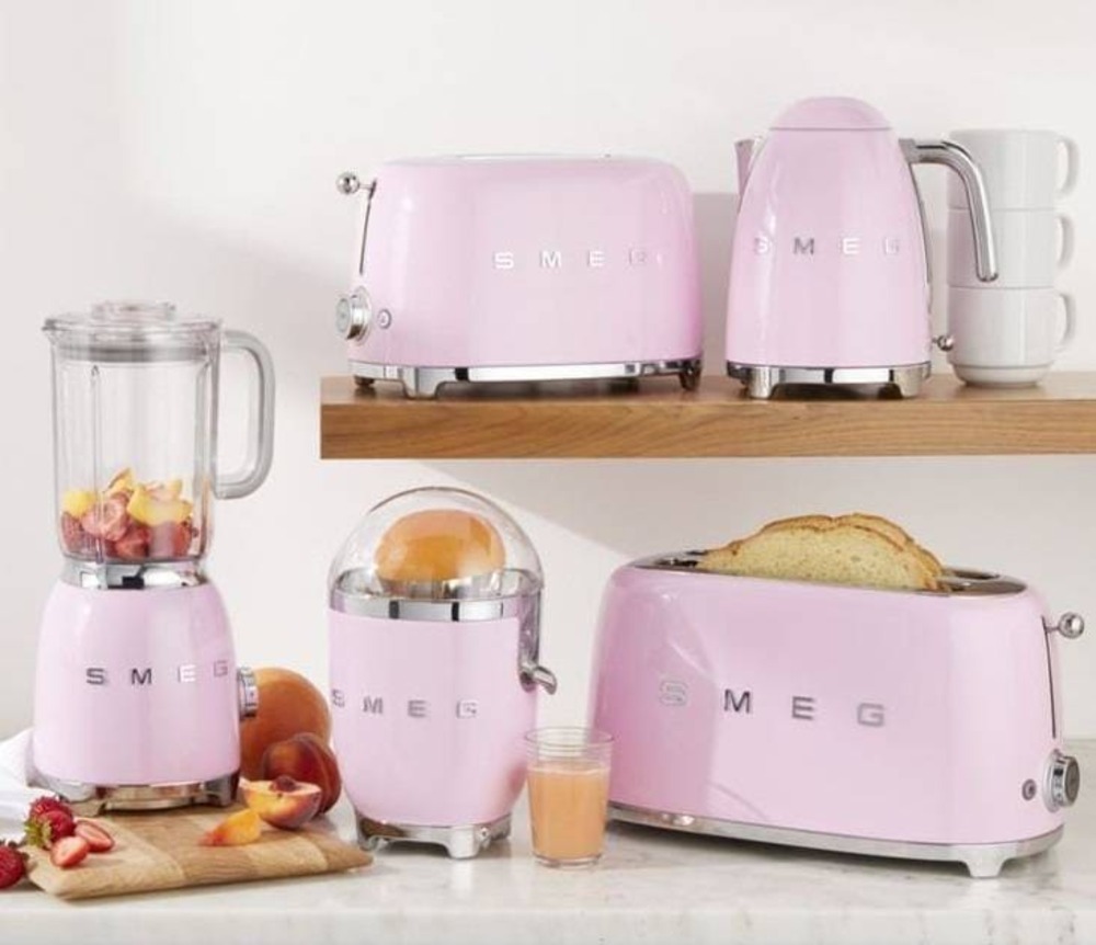 Тостер на 4 ломтика Smeg TSF02PKEU Розовый картинка 10