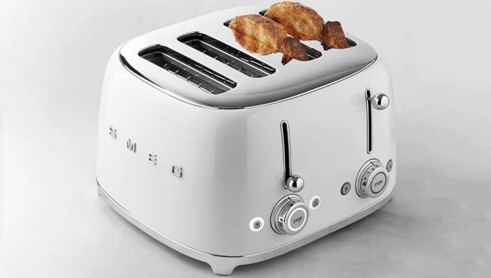 Тостер на 4 слота Smeg TSF03WHEU Белый картинка 9