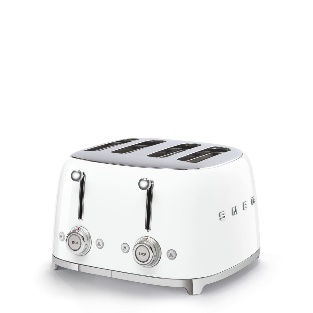 Тостер на 4 слота Smeg белый картинка 1