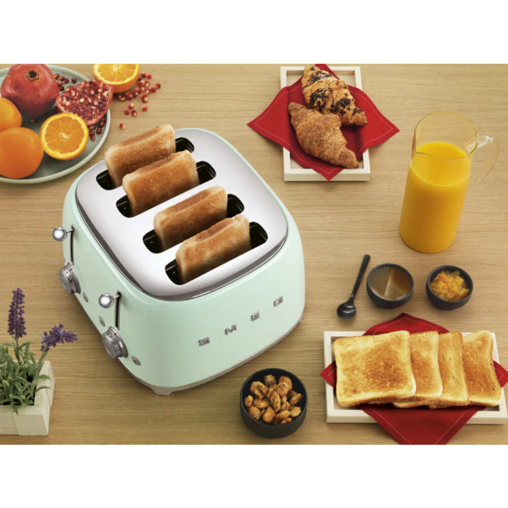 Тостер на 4 слота Smeg TSF03BLEU Черный картинка 8