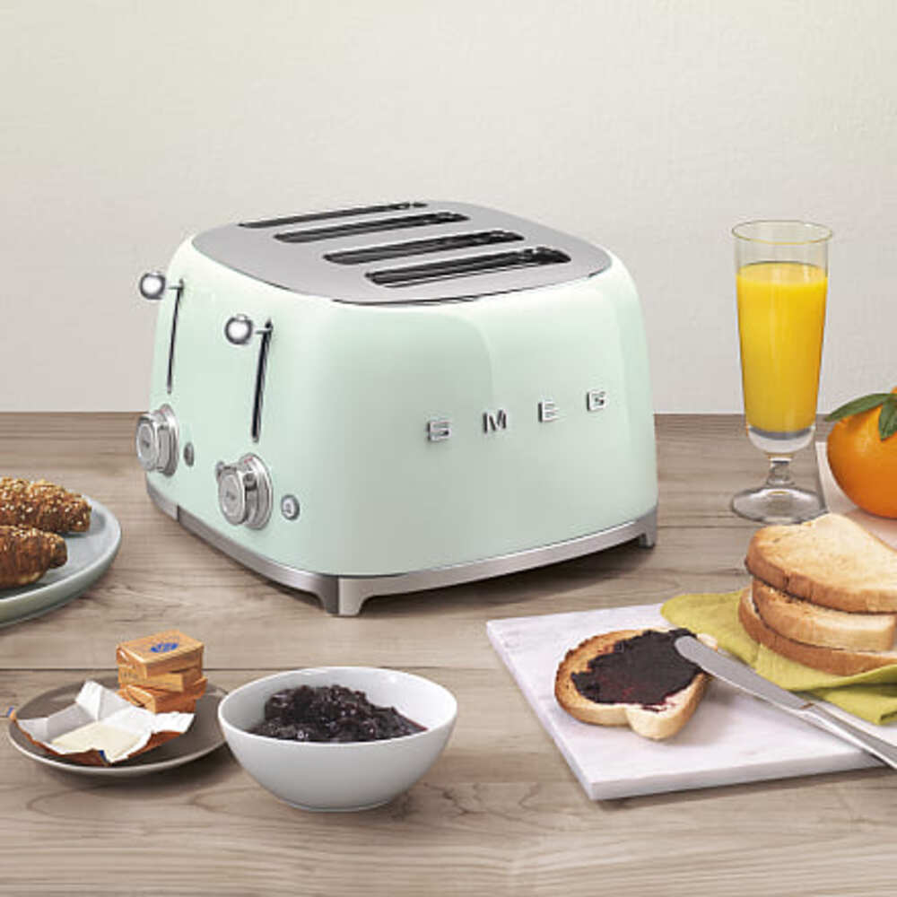 Тостер на 4 слота Smeg TSF03PGEU Зеленый картинка 9