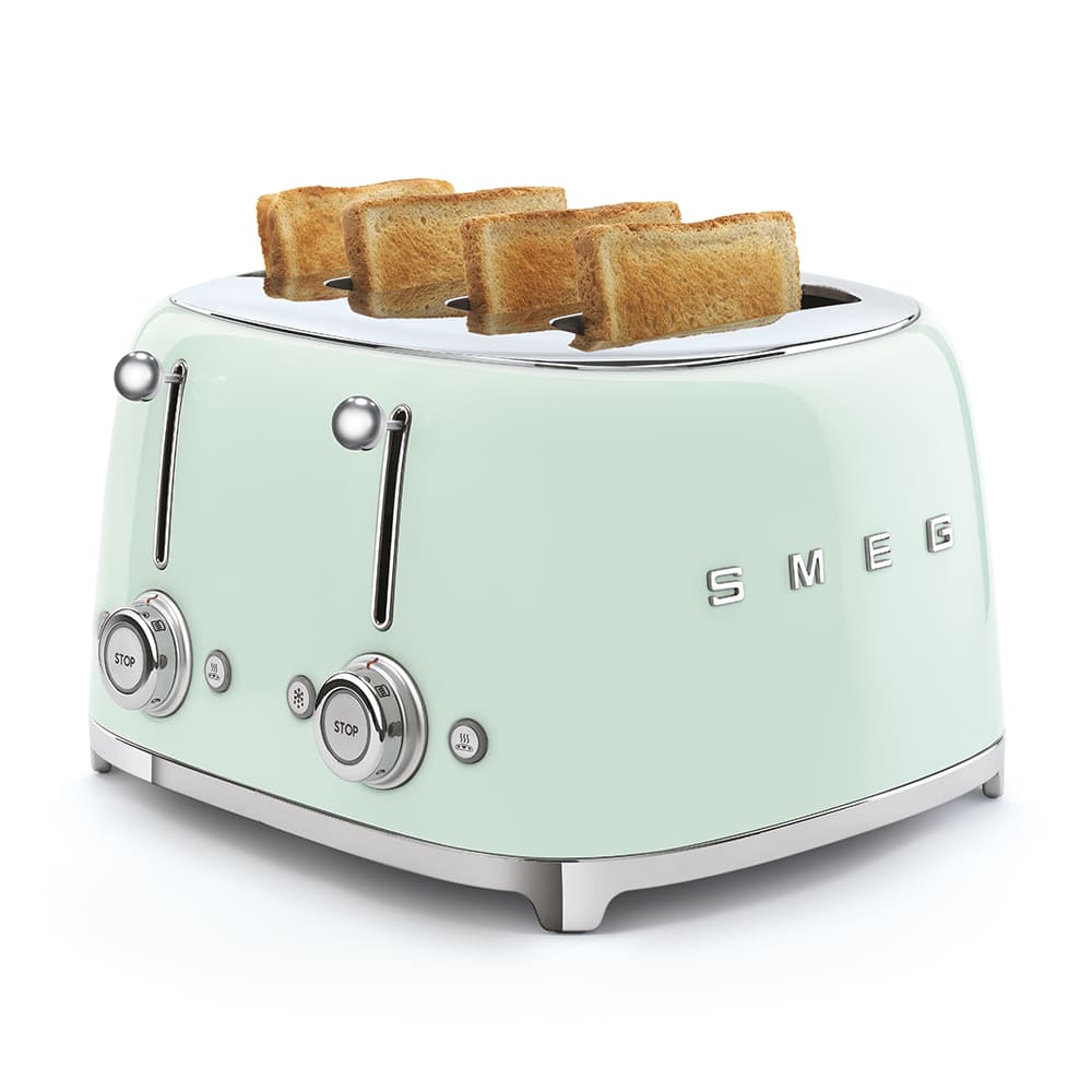 Тостер на 4 слота Smeg TSF03PGEU Зеленый картинка 7