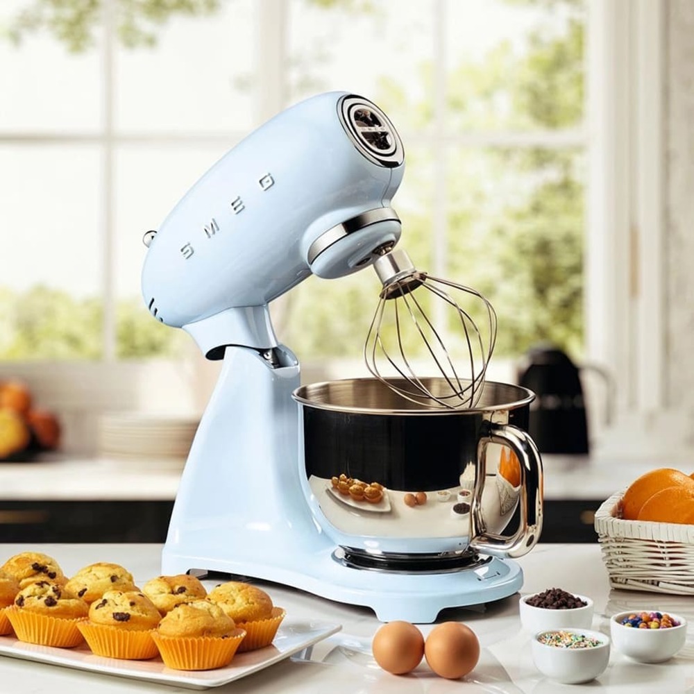 Планетарный миксер Smeg SMF03PBEU Голубой картинка 11