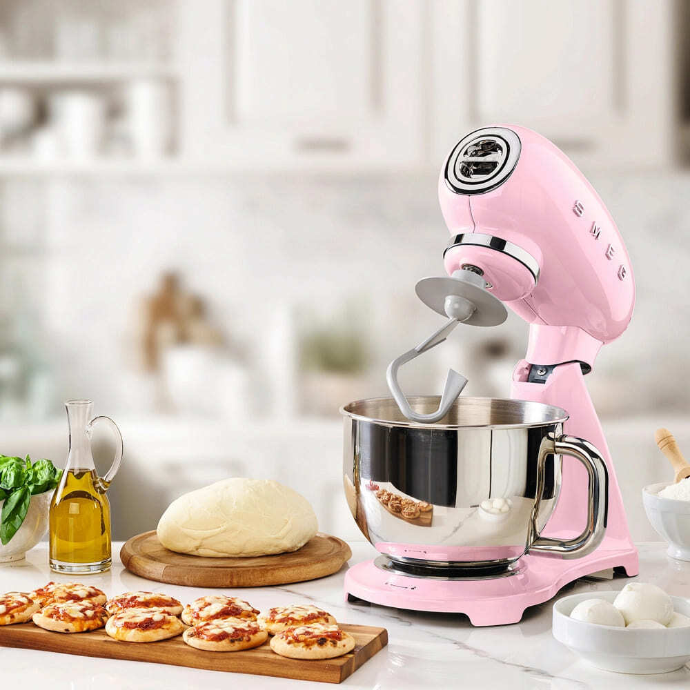 Планетарный миксер Smeg SMF03PKEU Розовый картинка 11