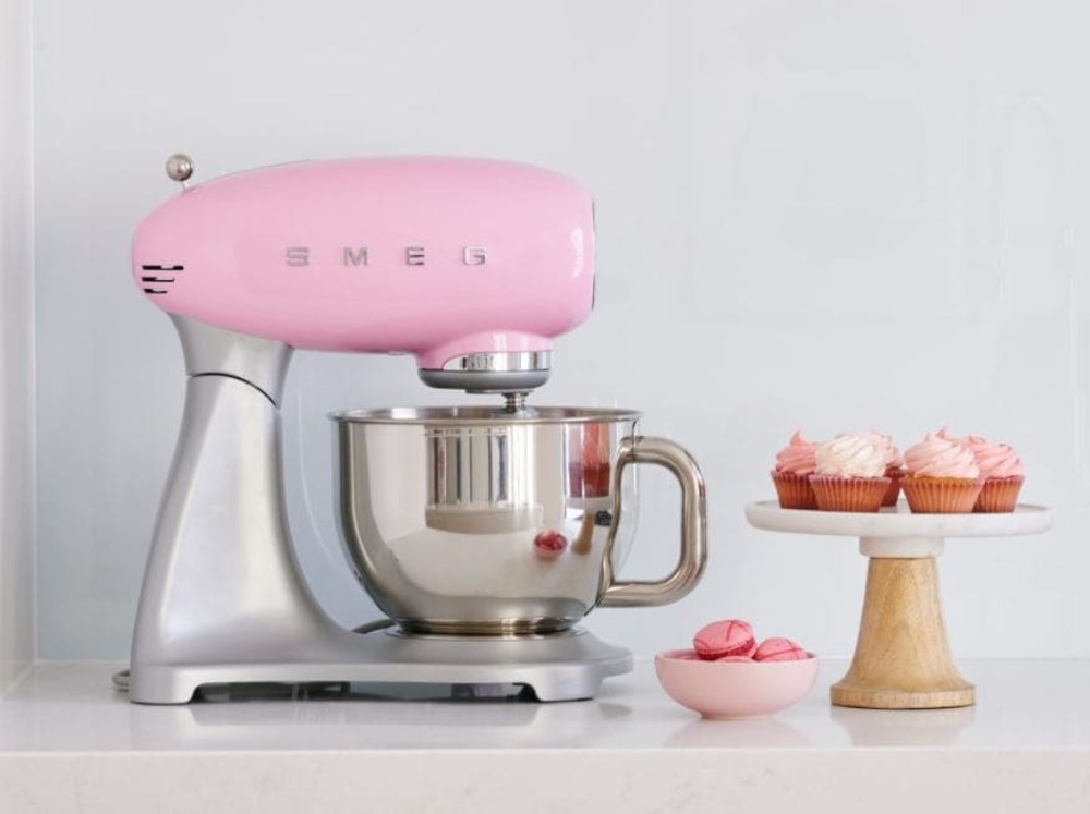Планетарный миксер Smeg SMF03PKEU Розовый картинка 13