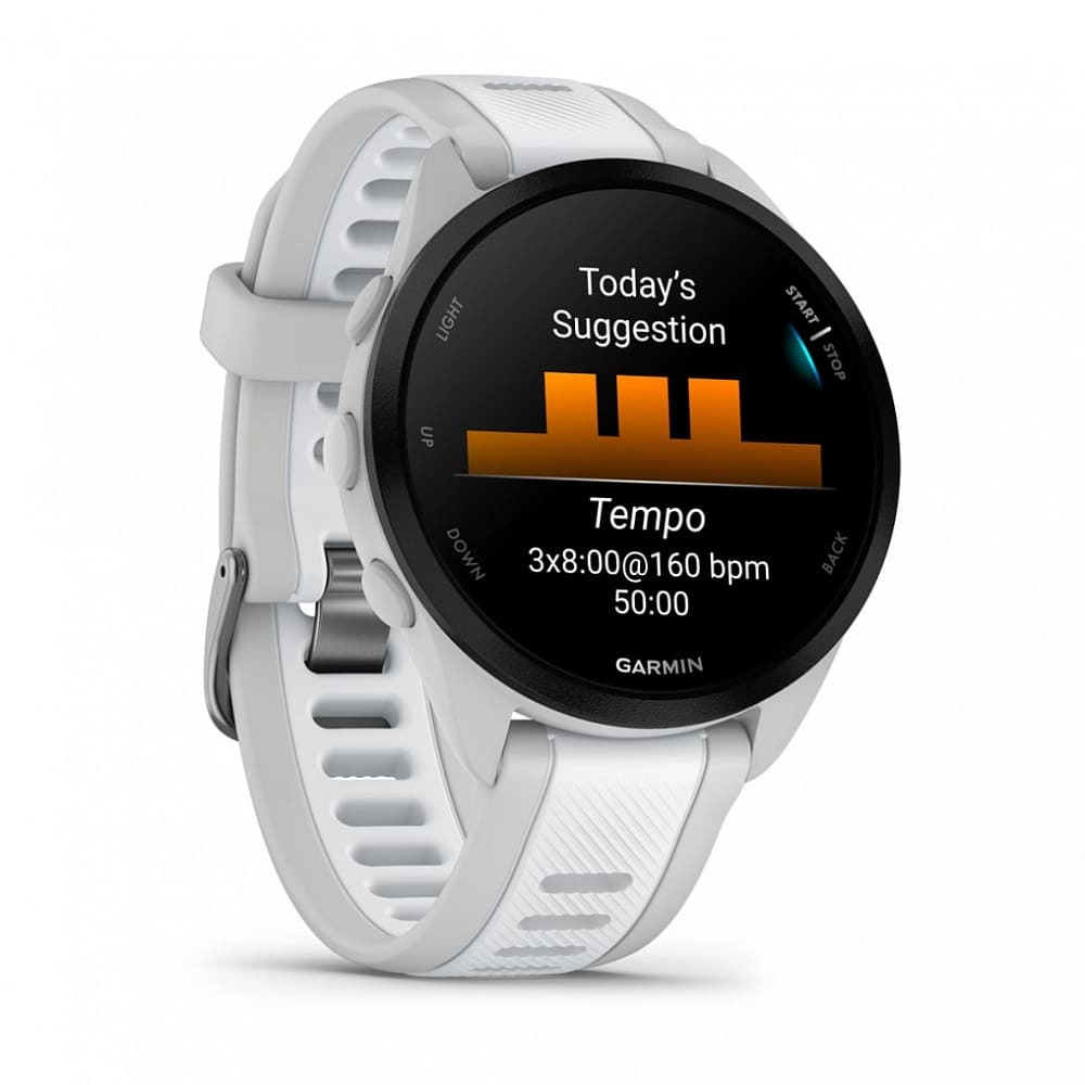 Часы Garmin ForeRunner 165 Music Whitestone картинка 7