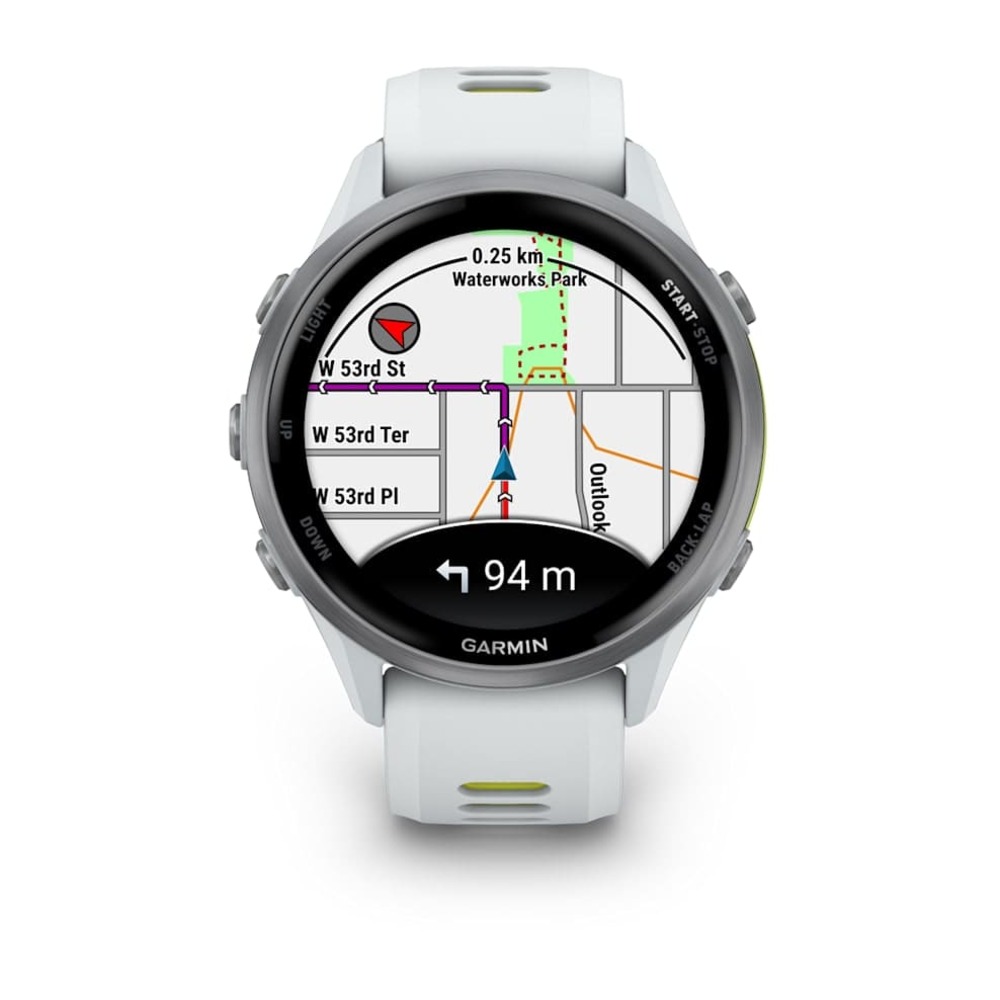Часы Garmin ForeRunner 970 Whitestone amp Yellow картинка 6