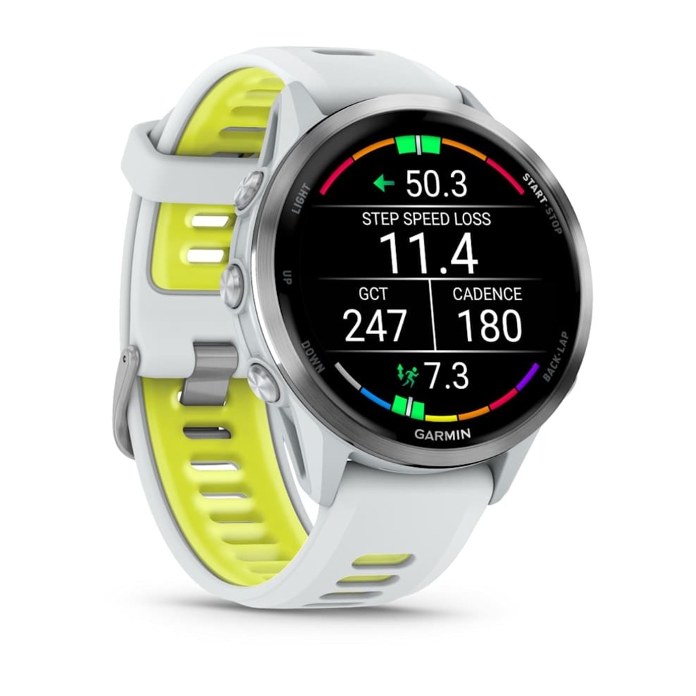 Часы Garmin ForeRunner 970 Whitestone amp Yellow картинка 7