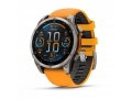 Часы Garmin FENIX 8 47mm Amoled Sapphire Titanium with Spark Orange/Grapphite Silicone Band слайд 1