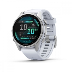 Часы Garmin FENIX 8 43mm Amoled Silver with Whitestone Silicone Band