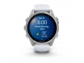 Часы Garmin FENIX 8 43mm Amoled Silver with Whitestone Silicone Band слайд 6