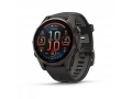 Часы Garmin FENIX 8 43mm Amoled Sapphire Carbon Gray DLC Titanium with Black/Pebble Gray Silicone слайд 1