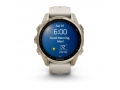 Часы Garmin FENIX 8 43mm Amoled Sapphire Soft Gold Stainless Steel Fog Gray Leather Band+Fog Gray/Dark Sandstone слайд 6