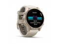 Часы Garmin FENIX 8 43mm Amoled Sapphire Soft Gold Stainless Steel Fog Gray Leather Band+Fog Gray/Dark Sandstone слайд 7