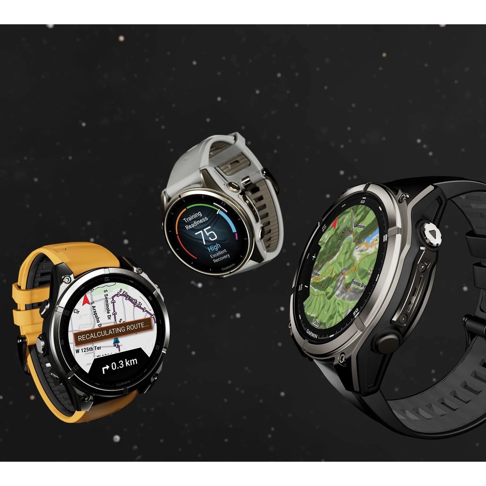Часы Garmin FENIX 8 47mm Amoled Slate Gray with Black Silicone Band картинка 13