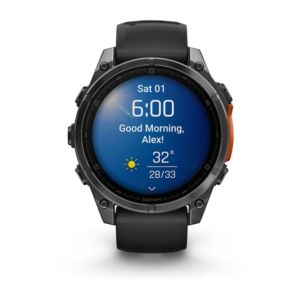 Часы Garmin FENIX 8 47mm Amoled Slate Gray with Black Silicone Band картинка 6